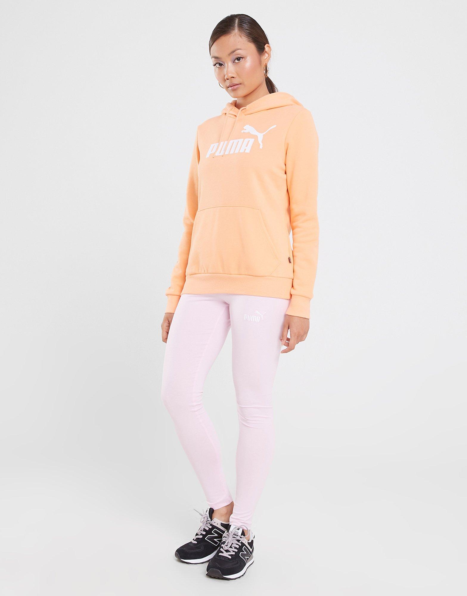 Colanți pentru femei PUMA COLANȚI EMBROIDERY LOGO LEGGINS PEARL PINK 62031162 Roz