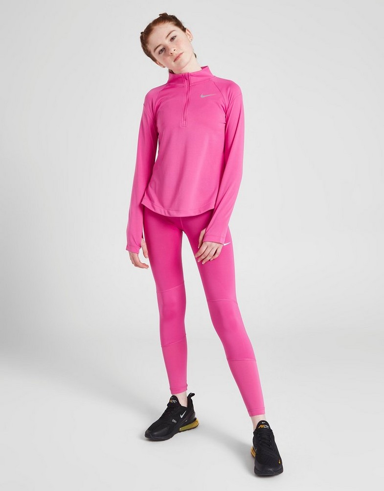 Bluza dziecięca NIKE BLUZA (G)(F) LS HZ RUN TOP BRPNK SWEATSHIRT