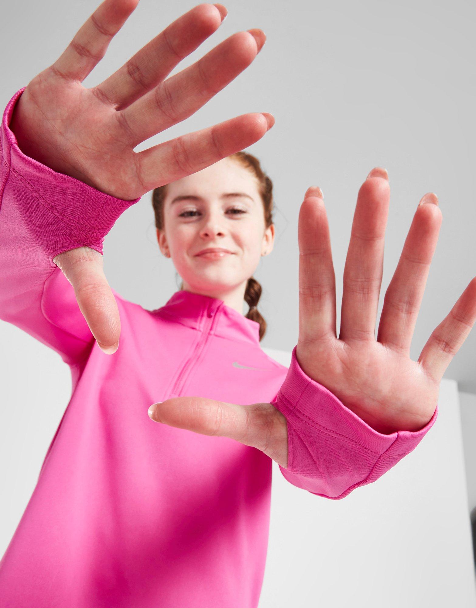 Детски суичър NIKE СУИТЧЪР (G)(F) LS HZ RUN ТОП BRPNK SWEATSHIRT DD7617-623 Розов