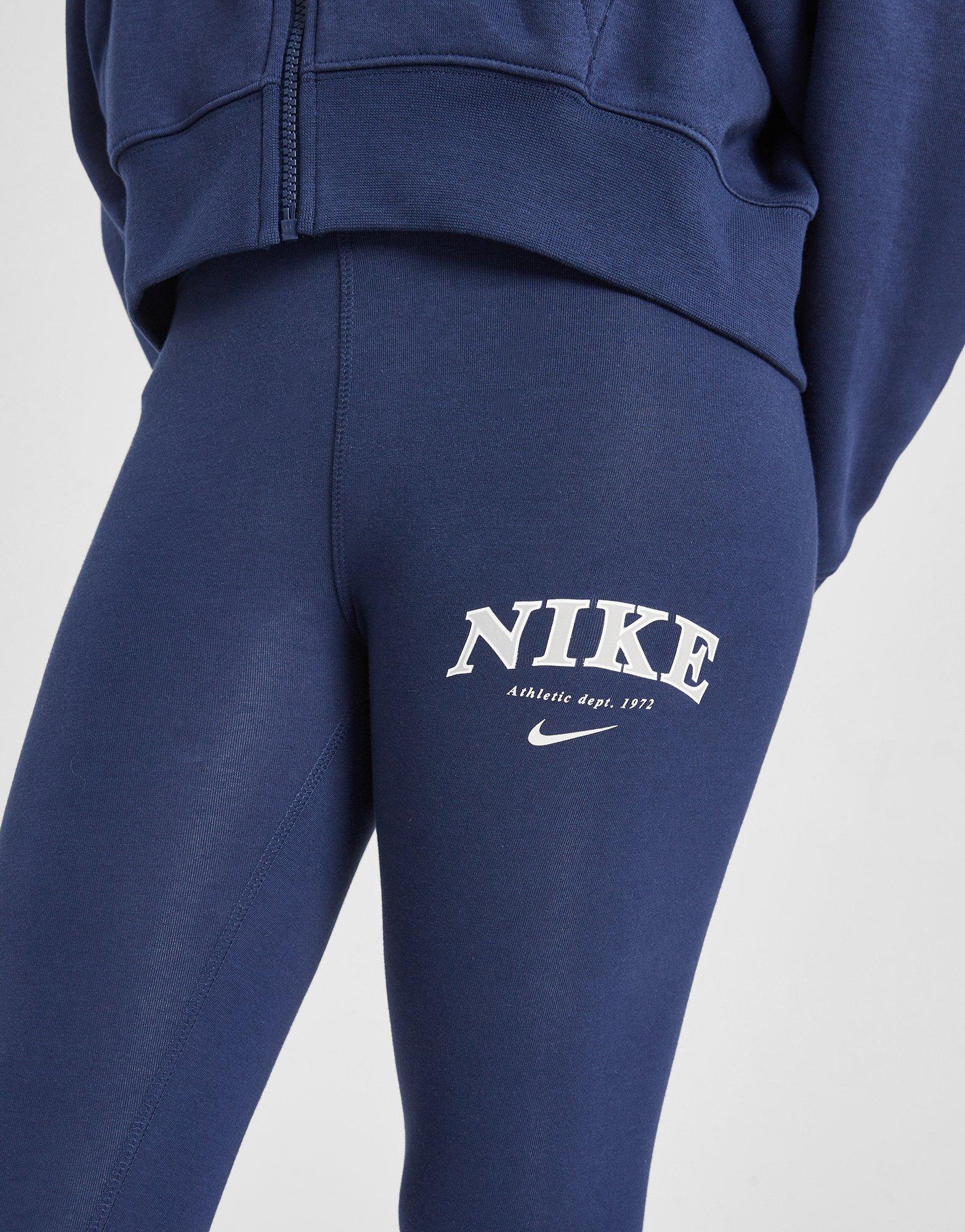 Дитячі штани NIKE ШТАНИ (G)TREND FAV HW LEG NY/CR PANTS FD0889-410 Темно-синій