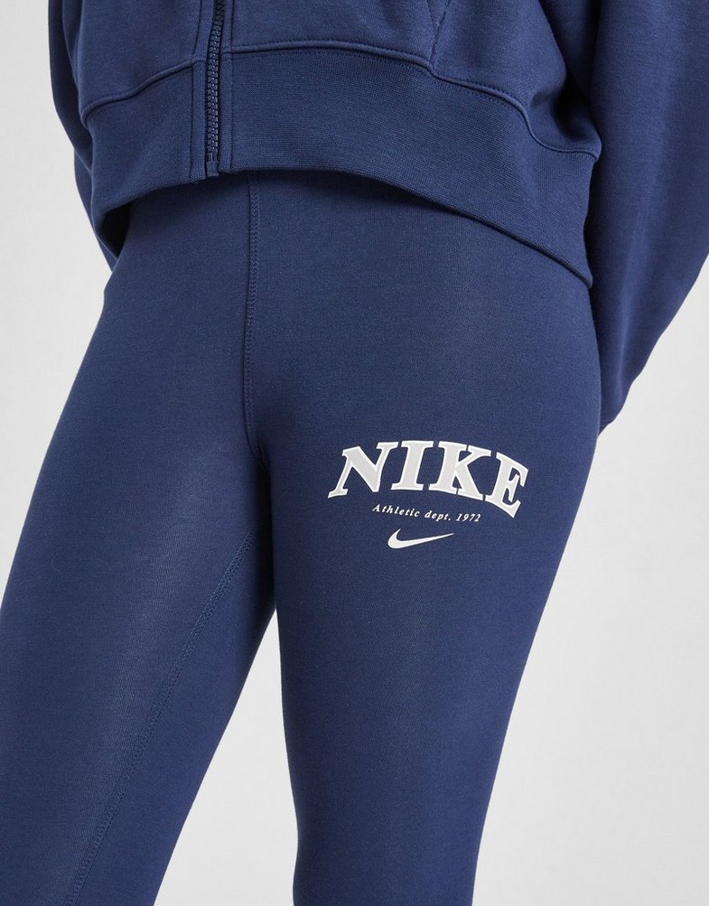 NIKE SPODNIE (G)TREND FAV HW LEG NY/CR PANTS FD0889-410 Granatowy