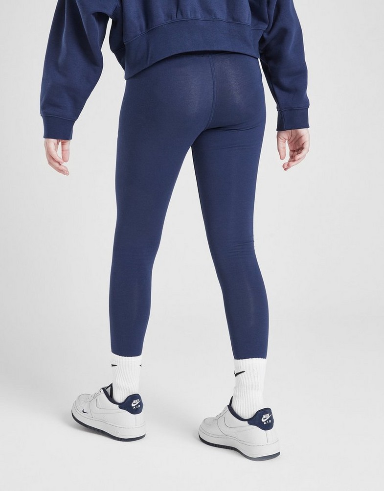 NIKE SPODNIE (G)TREND FAV HW LEG NY/CR PANTS FD0889-410 Granatowy