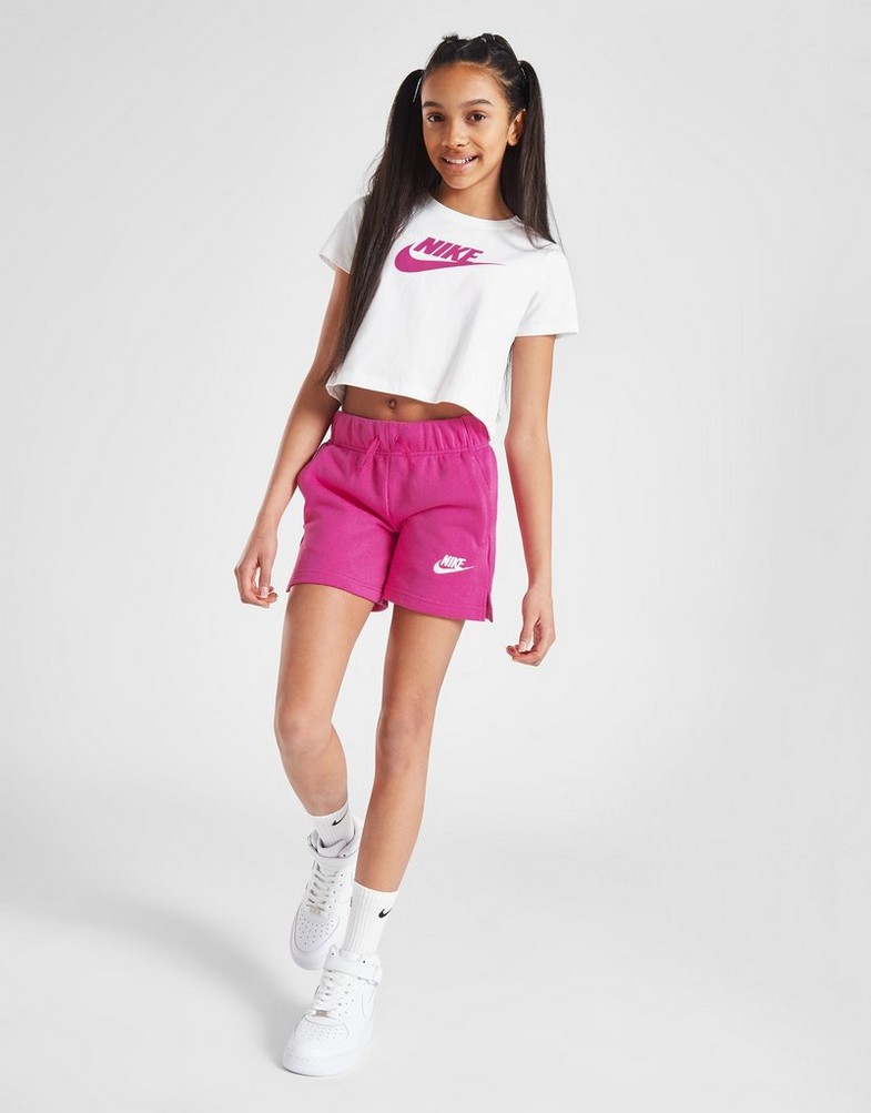 Gyerek rövidnadrág NIKE RÖVIDNADRÁG (G)CLUB 5IN SHRT BRPNK/WHT SHORTS DA1405-623 Rózsaszín