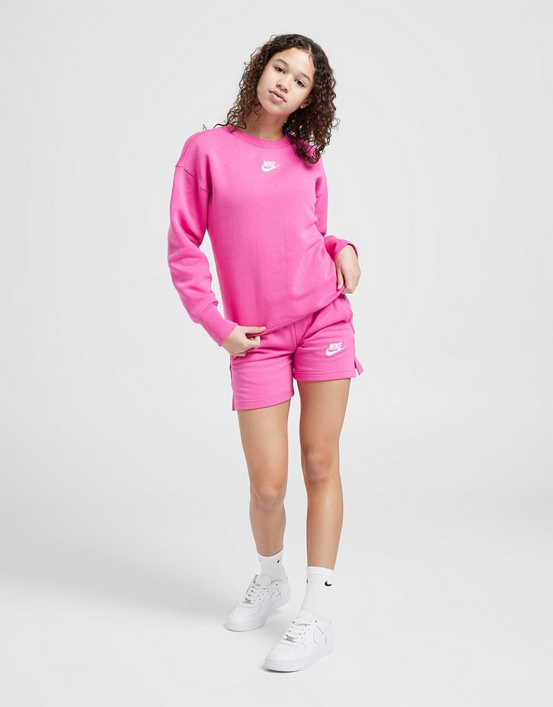 Gyerek rövidnadrág NIKE RÖVIDNADRÁG (G)CLUB 5IN SHRT BRPNK/WHT SHORTS DA1405-623 Rózsaszín