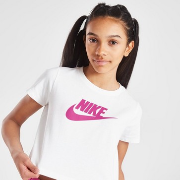 Детска тениска NIKE ТЕНИСКА (G)NSW FUTURA CRP T WH/PK SWEATSHIRT