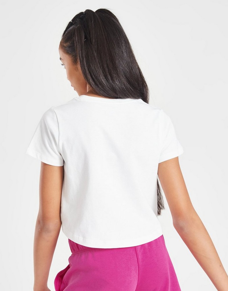 Koszulka, t-shirt dziecięcy NIKE T-SHIRT (G)NSW FUTURA CRP T WH/PK SWEATSHIRT DA6925-106 Biały