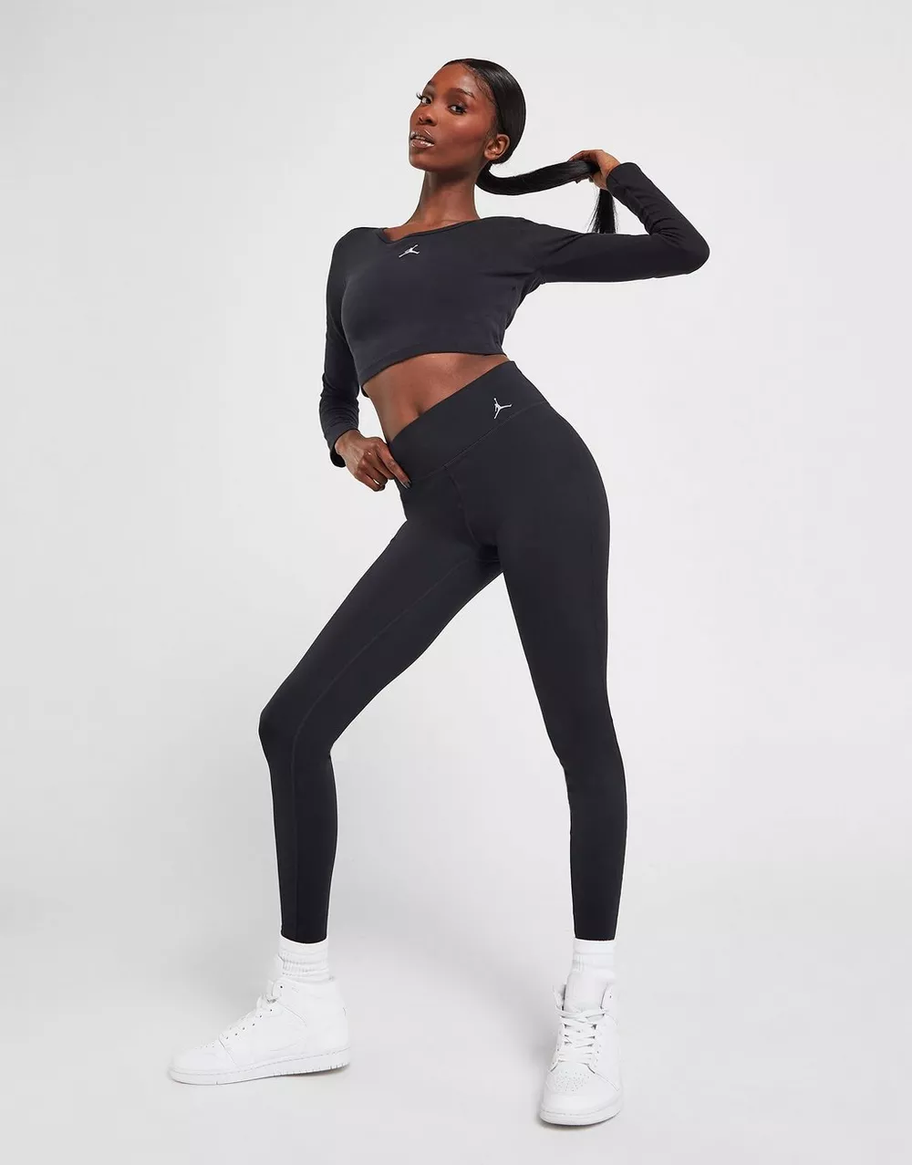 JORDAN ШТАНИ JDN ESS LEGGING BLK PANTS, фото 1 з 4