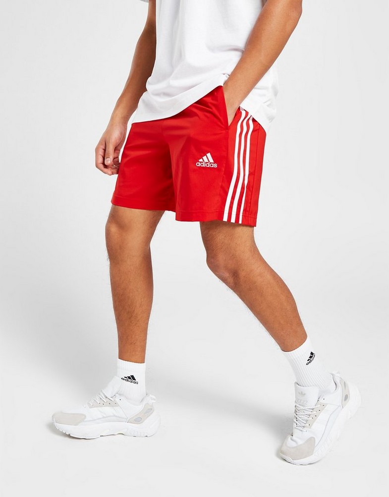 Krótkie spodenki, szorty męskie ADIDAS SZORTY M 3S CHELSEA IC1486 Czerwony