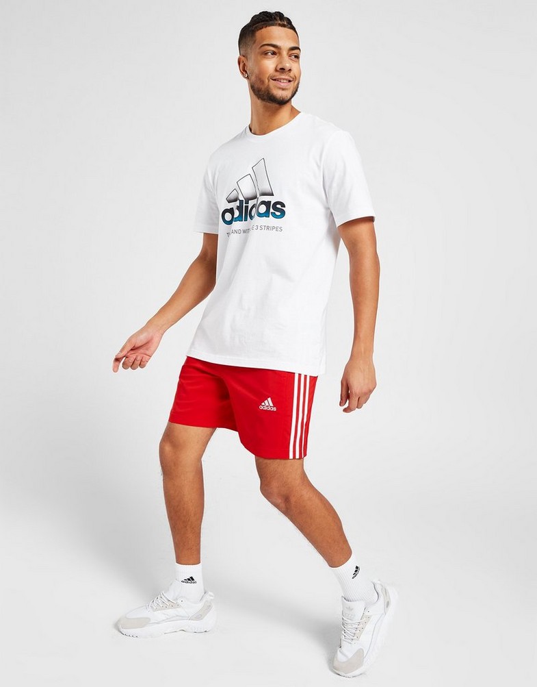 Krótkie spodenki, szorty męskie ADIDAS SZORTY M 3S CHELSEA IC1486 Czerwony