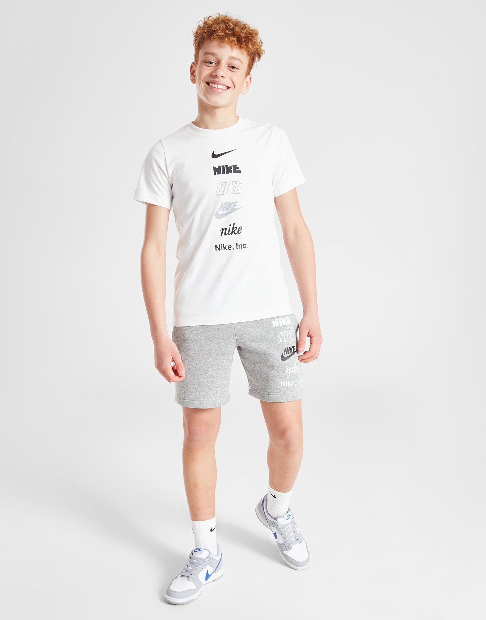 Vaikiški marškinėliai NIKE MARŠKINĖLIAI MLOGO TEE WHT TEE DX9510-100 Balta