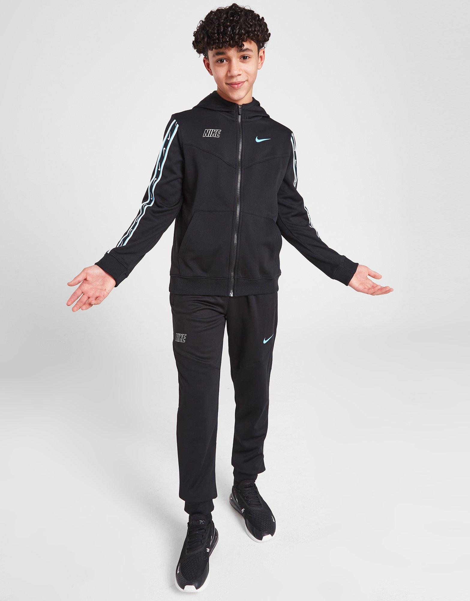 Vaikiškas džemperis NIKE DŽEMPERIS SU GOBTUVU RPT PK   FZ HD BLK/BALT BLU SWEATS DZ5622-011 Juoda