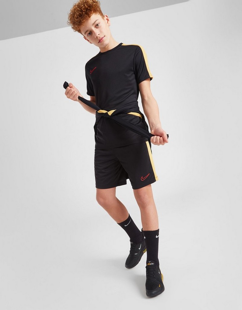 Krótkie spodenki, szorty dziecięce NIKE SZORTY ACAD23 SHORT BLK/GOLD SHORTS