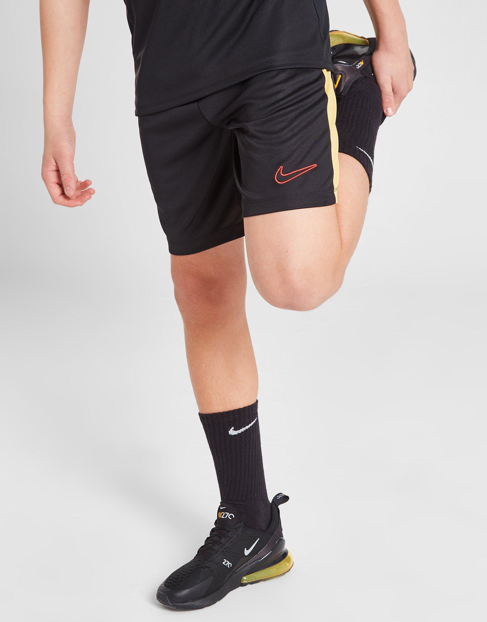 Vaikiški šortai NIKE ŠORTAI ACAD23 SHORT BLK/GOLD SHORTS DX5476-011 Juoda