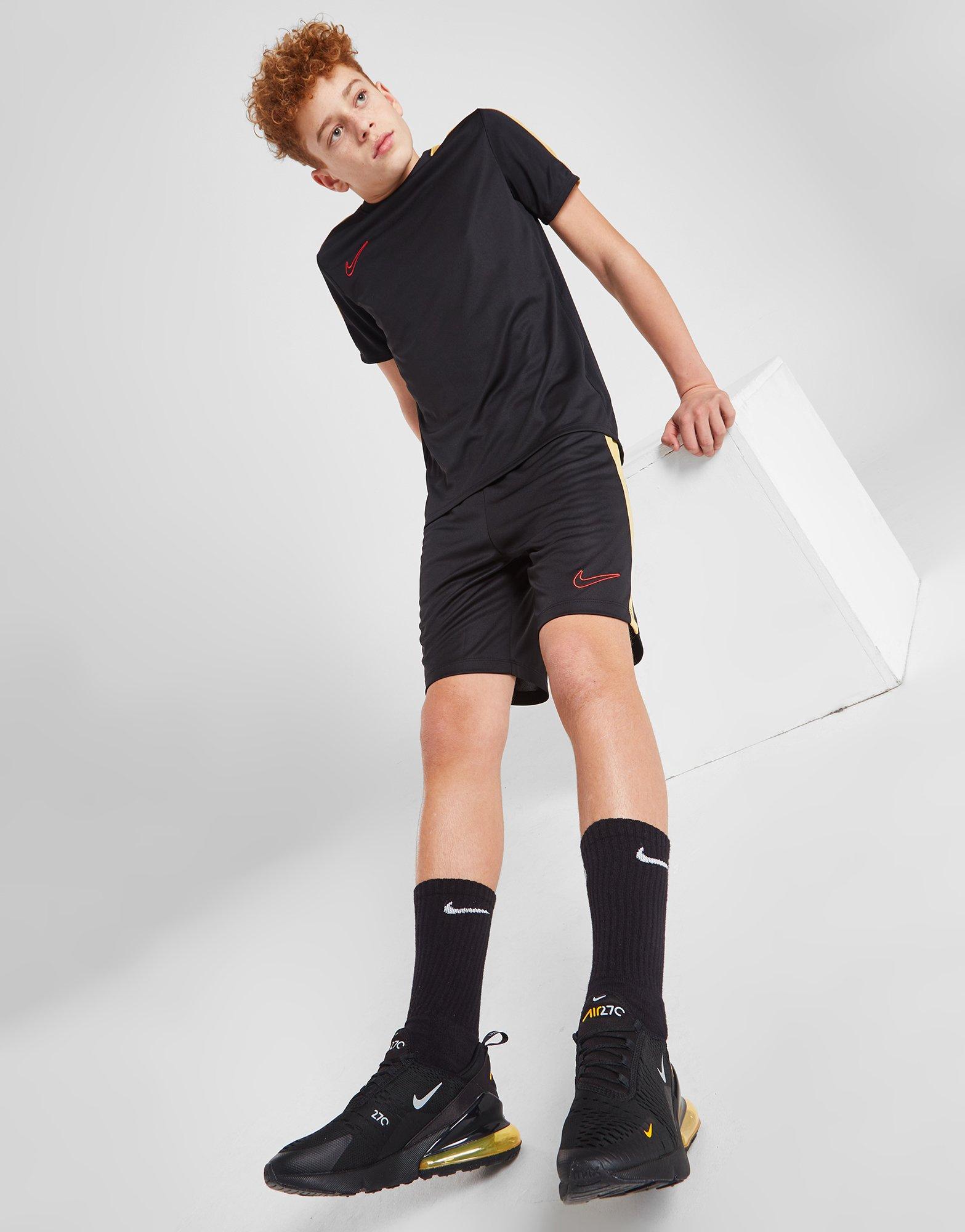 Vaikiški šortai NIKE ŠORTAI ACAD23 SHORT BLK/GOLD SHORTS DX5476-011 Juoda