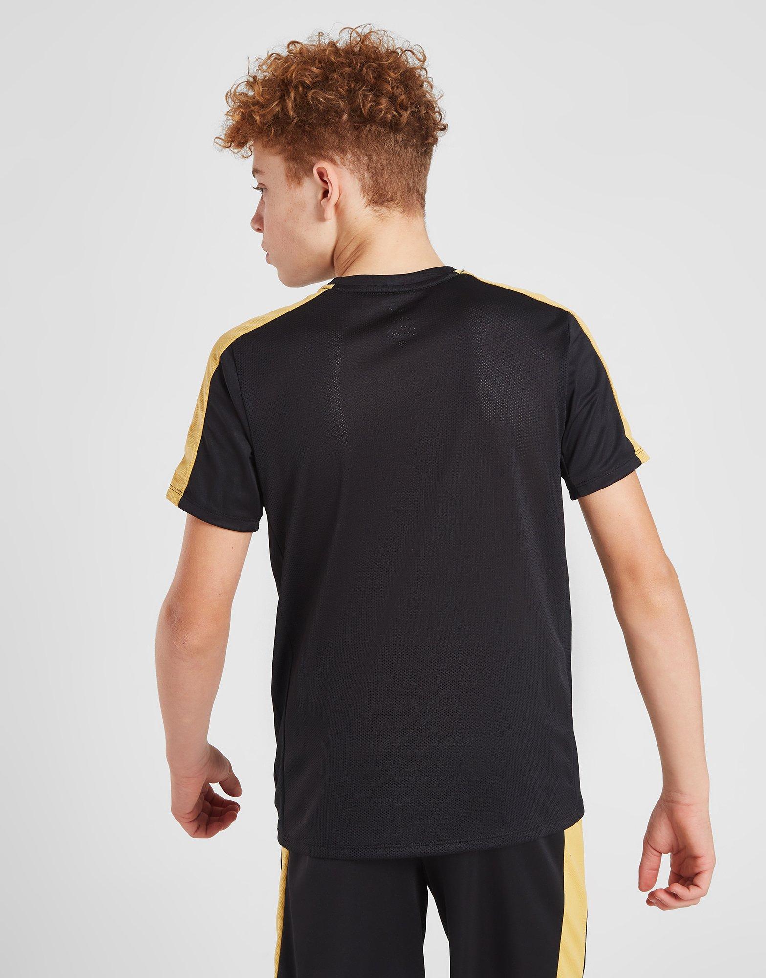 Vaikiški marškinėliai NIKE MARŠKINĖLIAI ACAD23 SS TEE BLK/GOLD TEE DX5482-013 Juoda