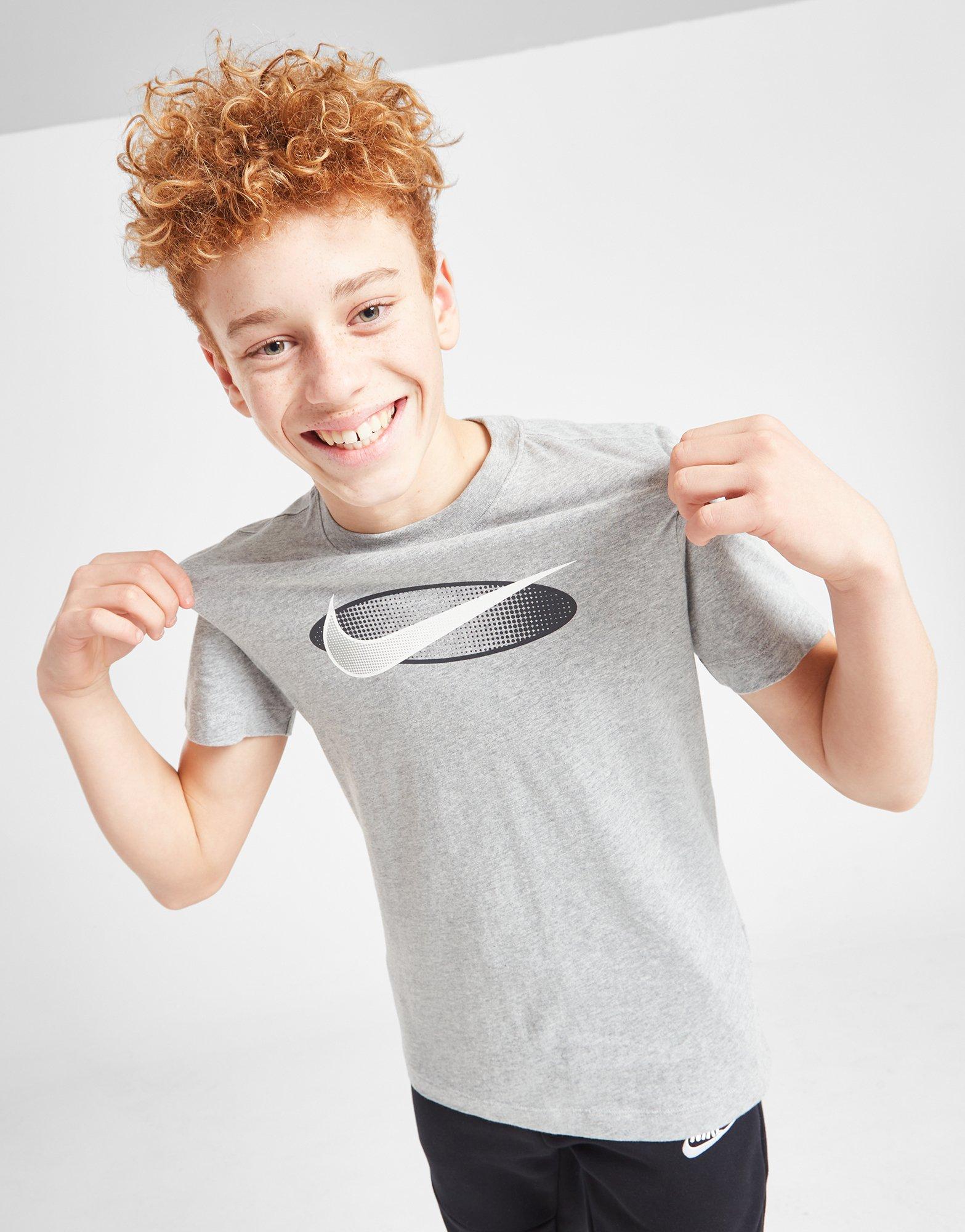 Detské tričko NIKE TRIČKO BRNDMRK2 TEE DGH TEE DX9523-063 Šedá