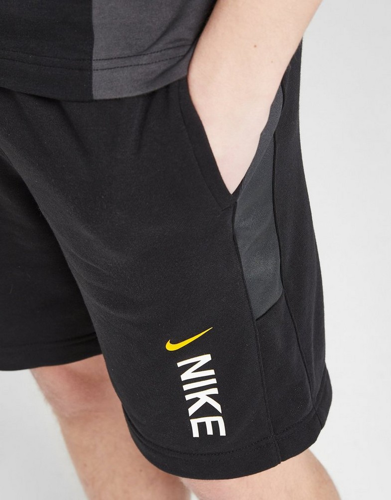 Pantaloni scurți pentru copii NIKE PANTALONI SCURȚI HYB FLC SHORT BLK/GRY SHORTS FD1209-010 Negru