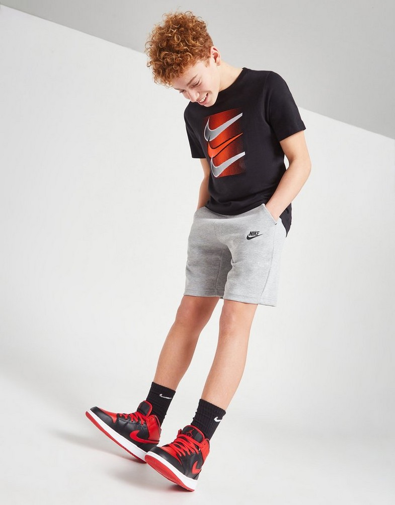 Vaikiški marškinėliai NIKE MARŠKINĖLIAI U NSW TEE CORE BRANDMARK 4 BOY DX9525-010 Juoda