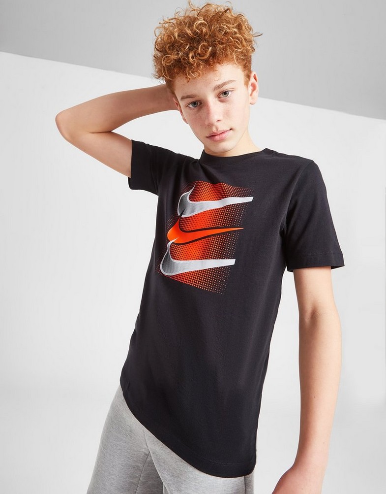 Vaikiški marškinėliai NIKE MARŠKINĖLIAI U NSW TEE CORE BRANDMARK 4 BOY DX9525-010 Juoda