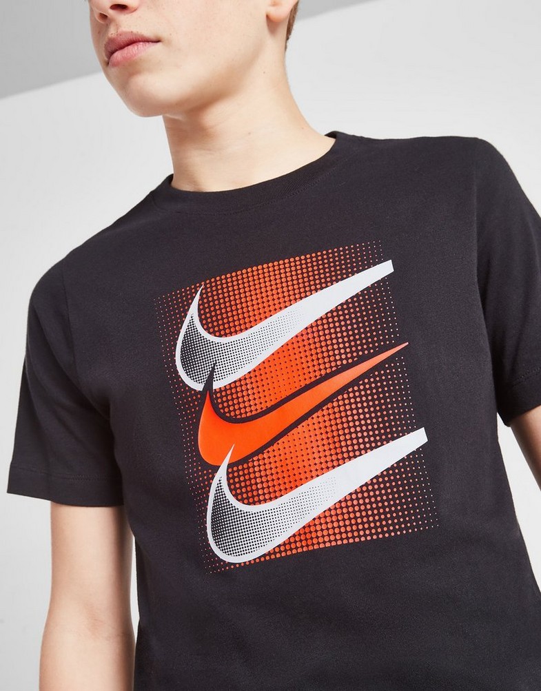 Vaikiški marškinėliai NIKE MARŠKINĖLIAI U NSW TEE CORE BRANDMARK 4 BOY DX9525-010 Juoda