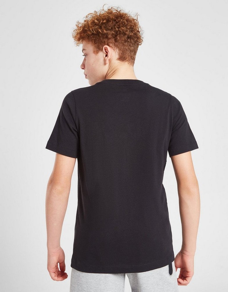 Vaikiški marškinėliai NIKE MARŠKINĖLIAI U NSW TEE CORE BRANDMARK 4 BOY DX9525-010 Juoda