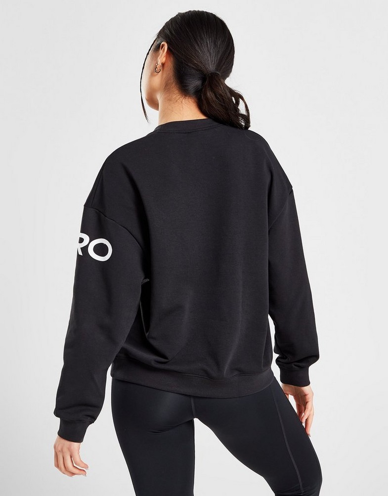 Bluza damska NIKE BLUZA (T) PRO GRX CREW BLK SWEATSHIRT DX0074-010 Czarny