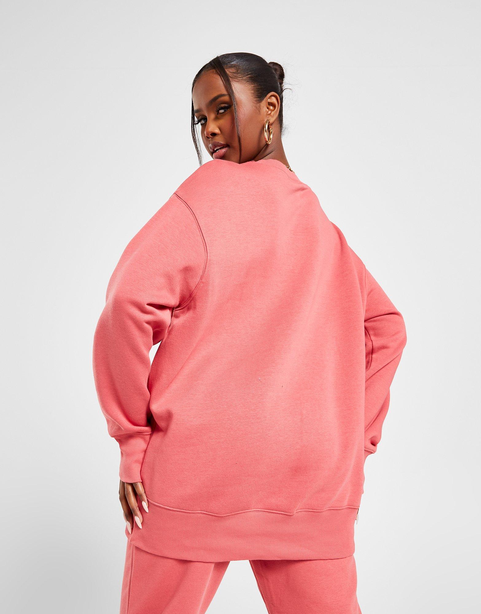 Moteriškas džemperis NIKE DŽEMPERIS MIDI SWSH CREW ADOBE SWEATSHIRT FD1128-655 Rožinė