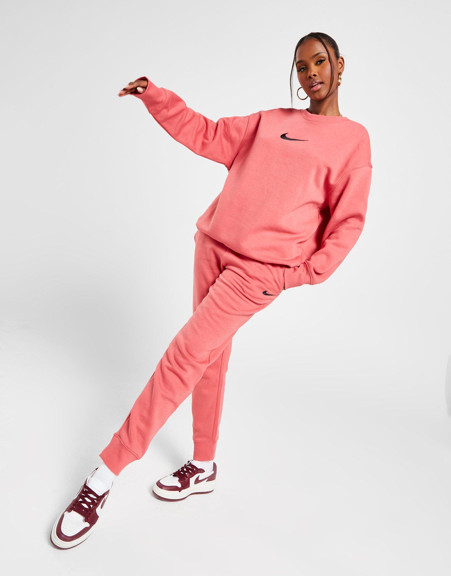 Moteriškas džemperis NIKE DŽEMPERIS MIDI SWSH CREW ADOBE SWEATSHIRT FD1128-655 Rožinė