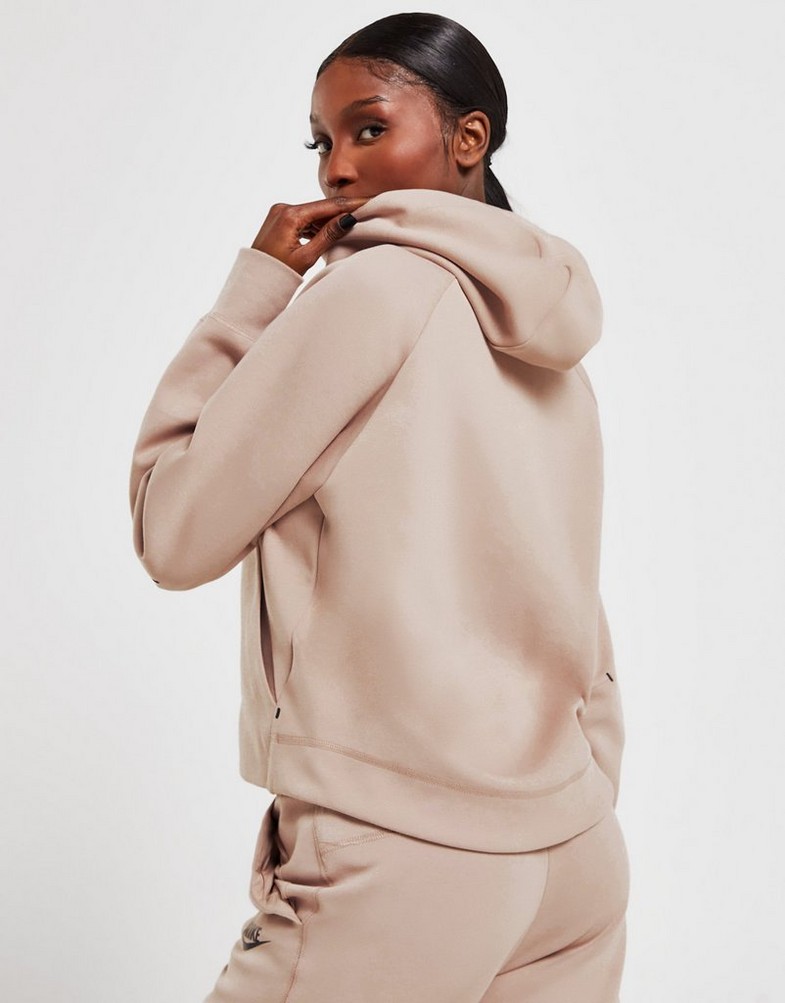 Bluza damska NIKE BLUZA TECH FLC FZ HD D'TPE SWEATSHIRT CW4298-272 Brązowy