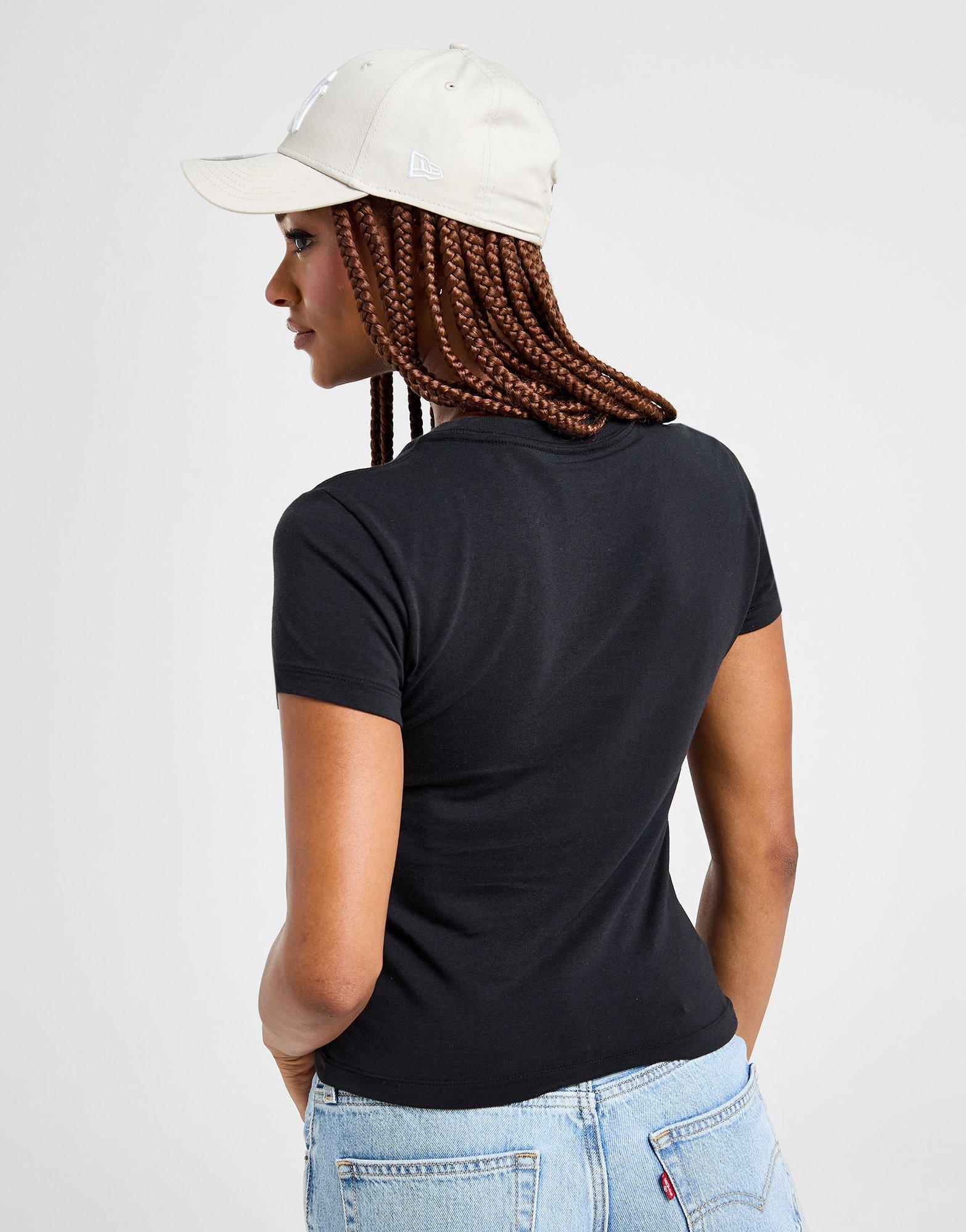 Жіночі футболки NIKE ФУТБОЛКА W NSW TEE ESSNTL SLIM CRP LBR FB2873-010 Чорний