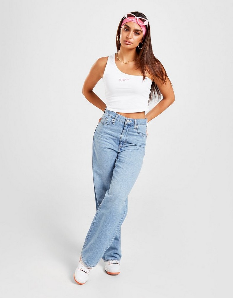 LEVI'S BEZRĘKAWNIK ONE SHOULDER TANK TOP A35310000 Biały