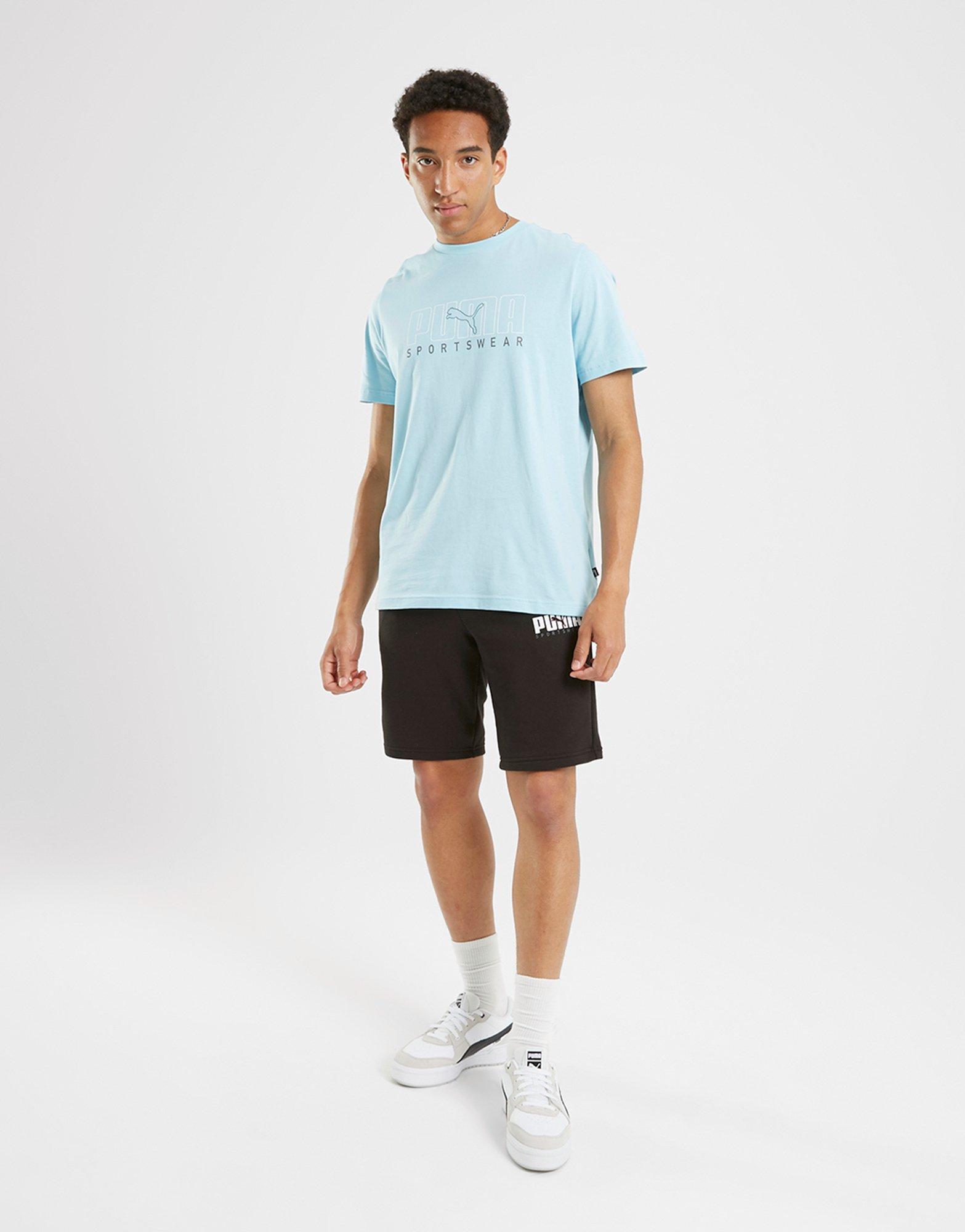 Чоловічі футболки PUMA ФУТБОЛКА KEY GRAPHIC TEE 62301734 Блакитний