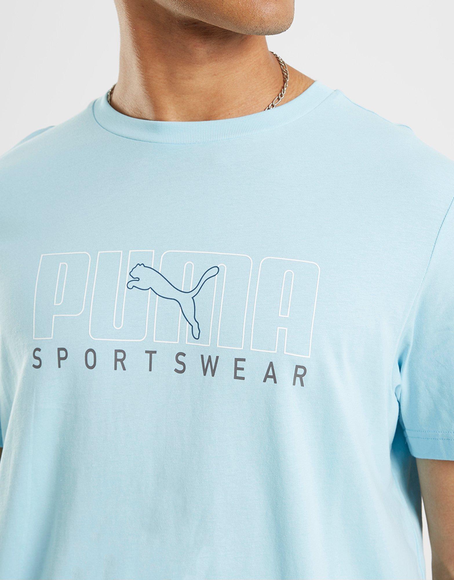 Чоловічі футболки PUMA ФУТБОЛКА KEY GRAPHIC TEE 62301734 Блакитний