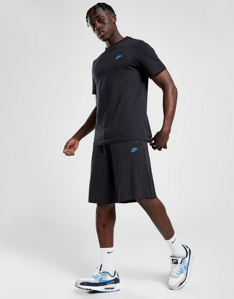 Krótkie spodenki, szorty męskie NIKE SZORTY M NSW CLUB JSY SHORT SHORTS DZ2543-010 Czarny