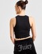 JUICY COUTURE TOP DMNT HEM TANK BLK