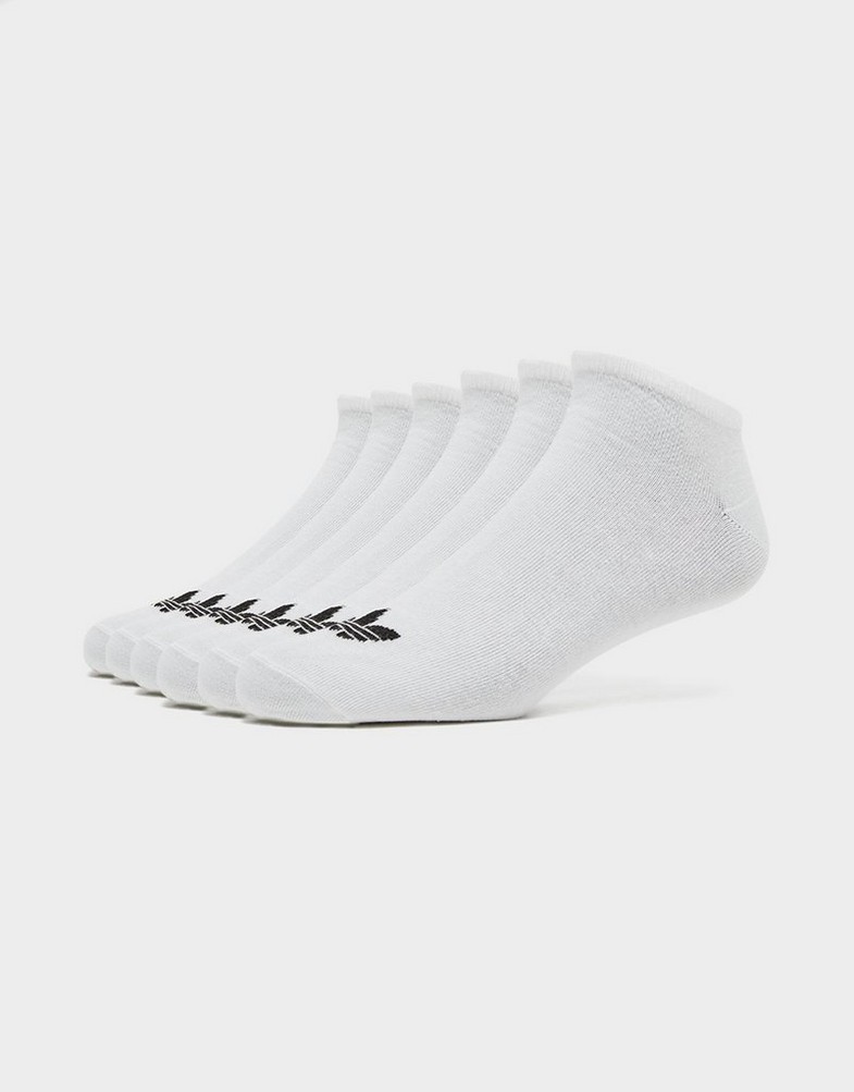 Șosete pentru femei ADIDAS ȘOSETE TREFOIL LINER 6 IJ5623 Alb