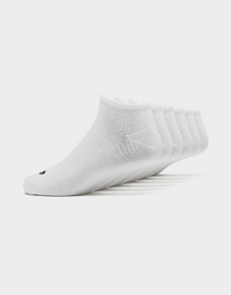 Șosete pentru femei ADIDAS ȘOSETE TREFOIL LINER 6 IJ5623 Alb