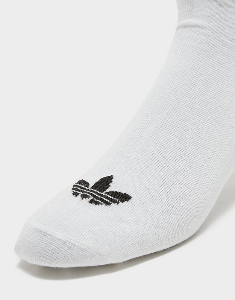 Șosete pentru femei ADIDAS ȘOSETE TREFOIL LINER 6 IJ5623 Alb
