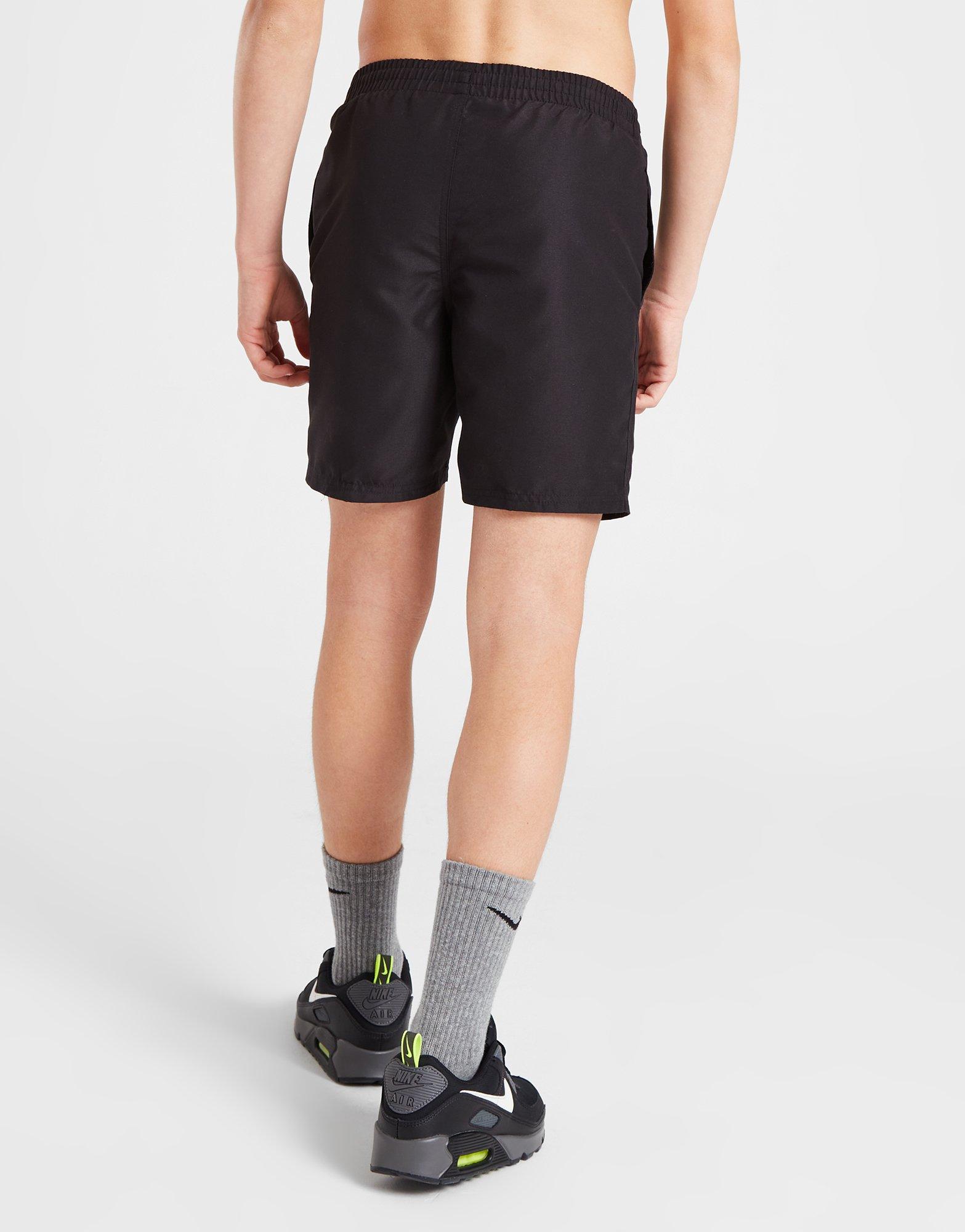 Vaikiški šortai NIKE SWIM ŠORTAI STACKED SWOOSH SWIM BLK NESSD854-001 Juoda