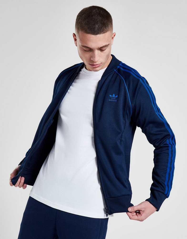Bluza męska ADIDAS BLUZA SSTT NAVY/BLU SWEATSHIRT IJ9458 Granatowy