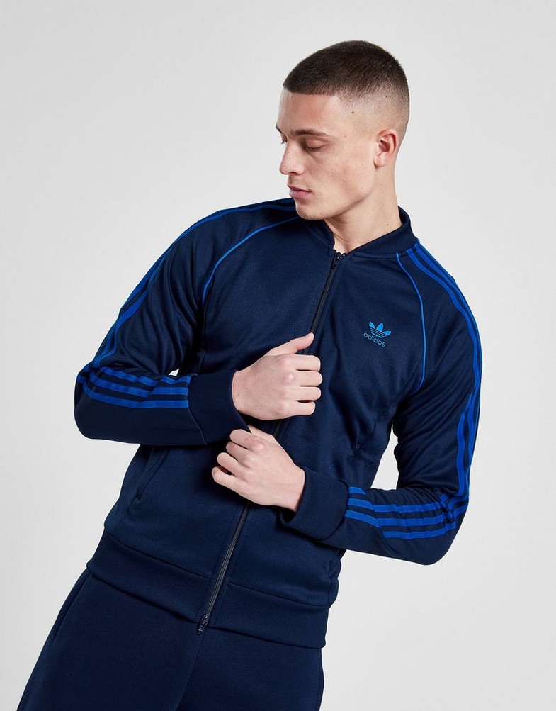 Bluza męska ADIDAS BLUZA SSTT NAVY/BLU SWEATSHIRT IJ9458 Granatowy