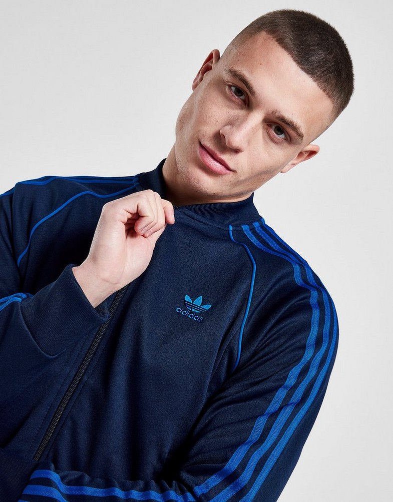 Bluza męska ADIDAS BLUZA SSTT NAVY/BLU SWEATSHIRT IJ9458 Granatowy