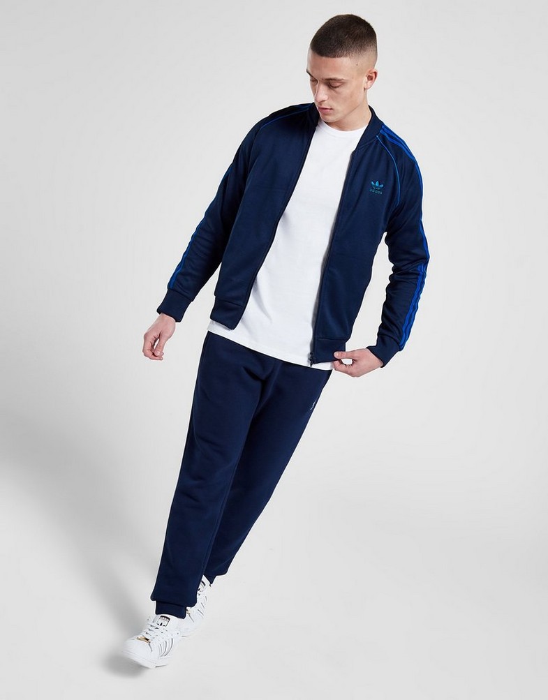 Bluza męska ADIDAS BLUZA SSTT NAVY/BLU SWEATSHIRT IJ9458 Granatowy