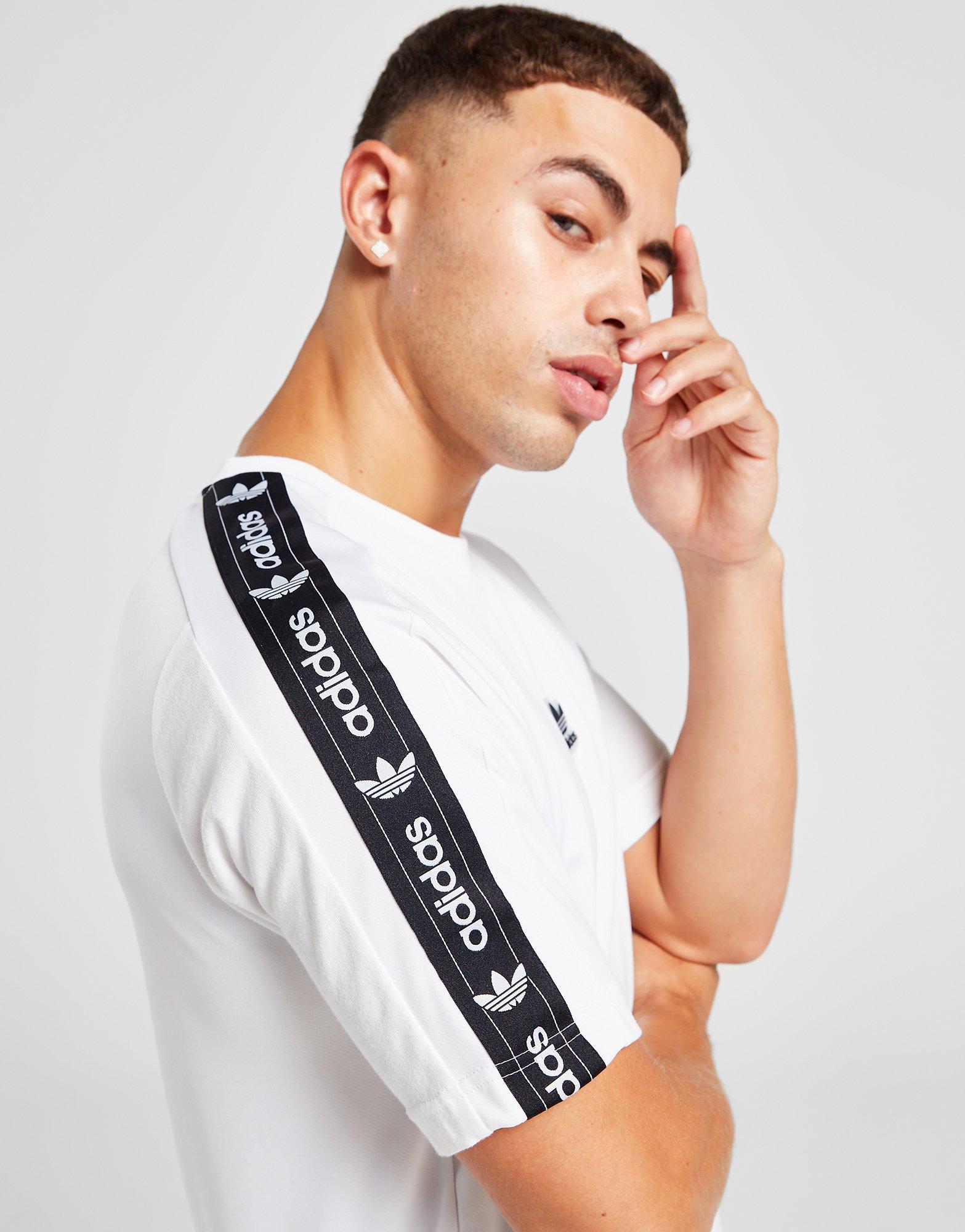 Vyriški marškiniai ADIDAS MARŠKINĖLIAI EDGE TEE WHT/BLK TEE II3530 Balta