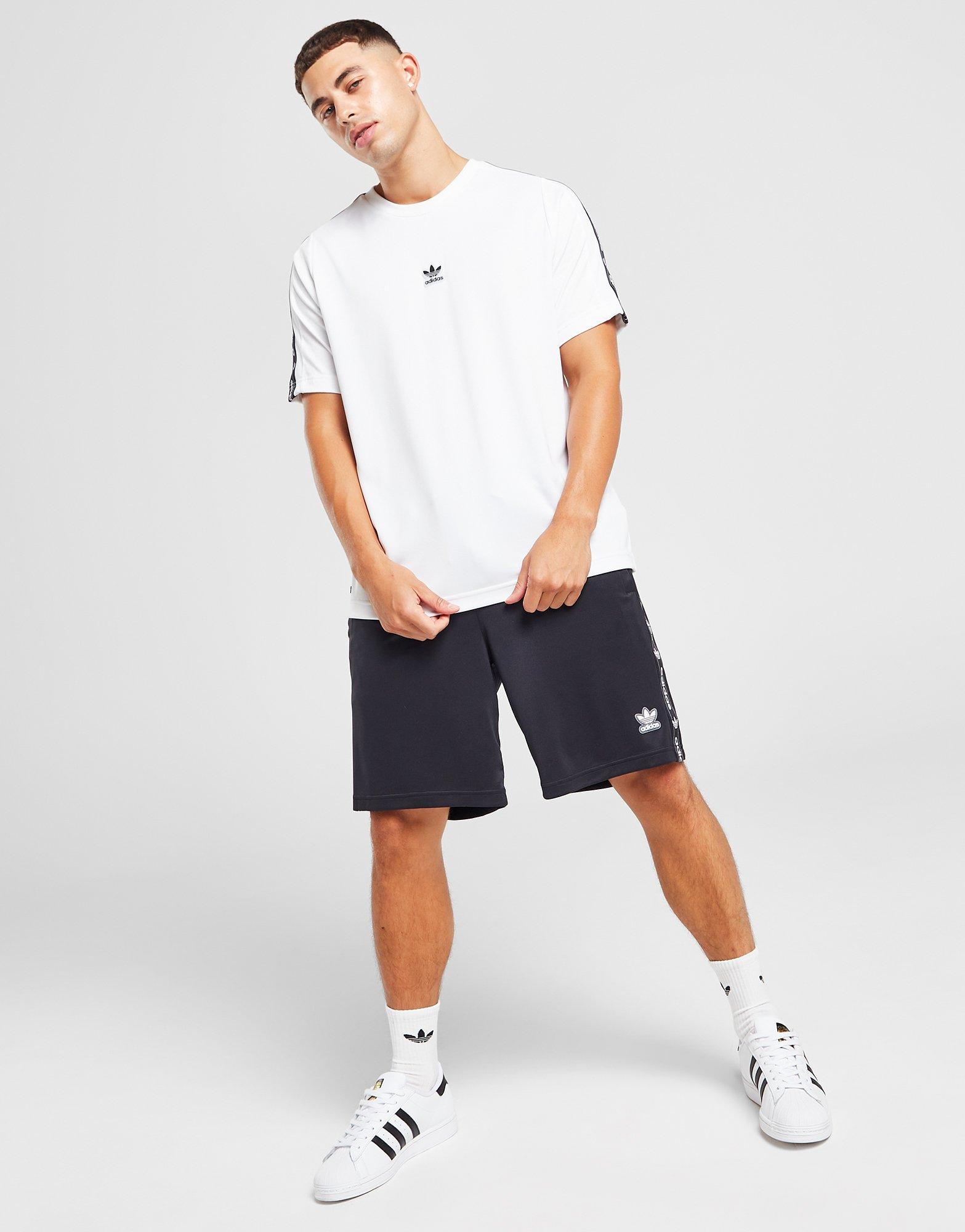 Vyriški marškiniai ADIDAS MARŠKINĖLIAI EDGE TEE WHT/BLK TEE II3530 Balta