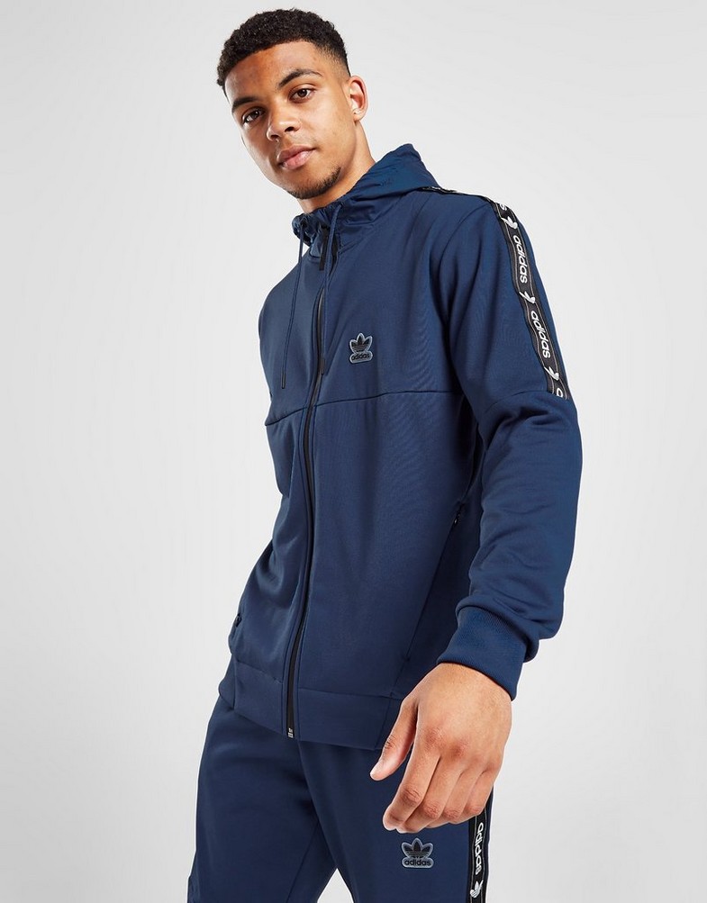 Bluza męska ADIDAS BLUZA EDGE FZ N.MARINE SWEATSHIRT HY1002 Granatowy