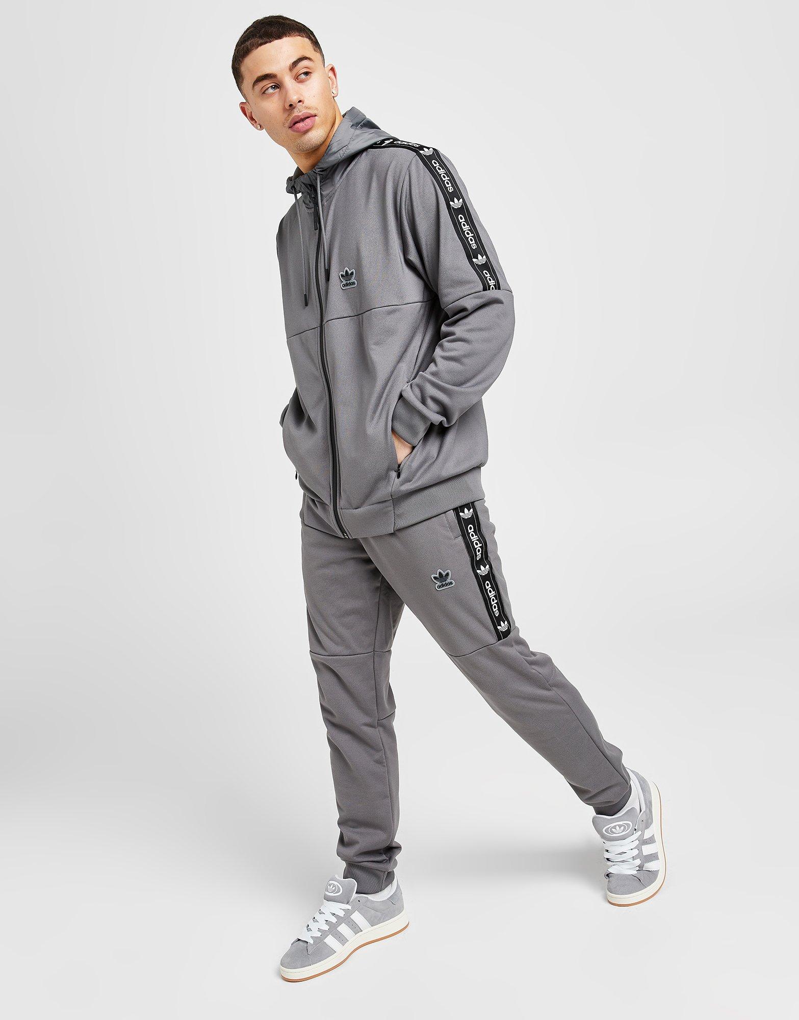 Bluză pentru bărbați ADIDAS BLUZĂ EDGE FZ GREY 4 SWEATSHIRT HY1000 Gri