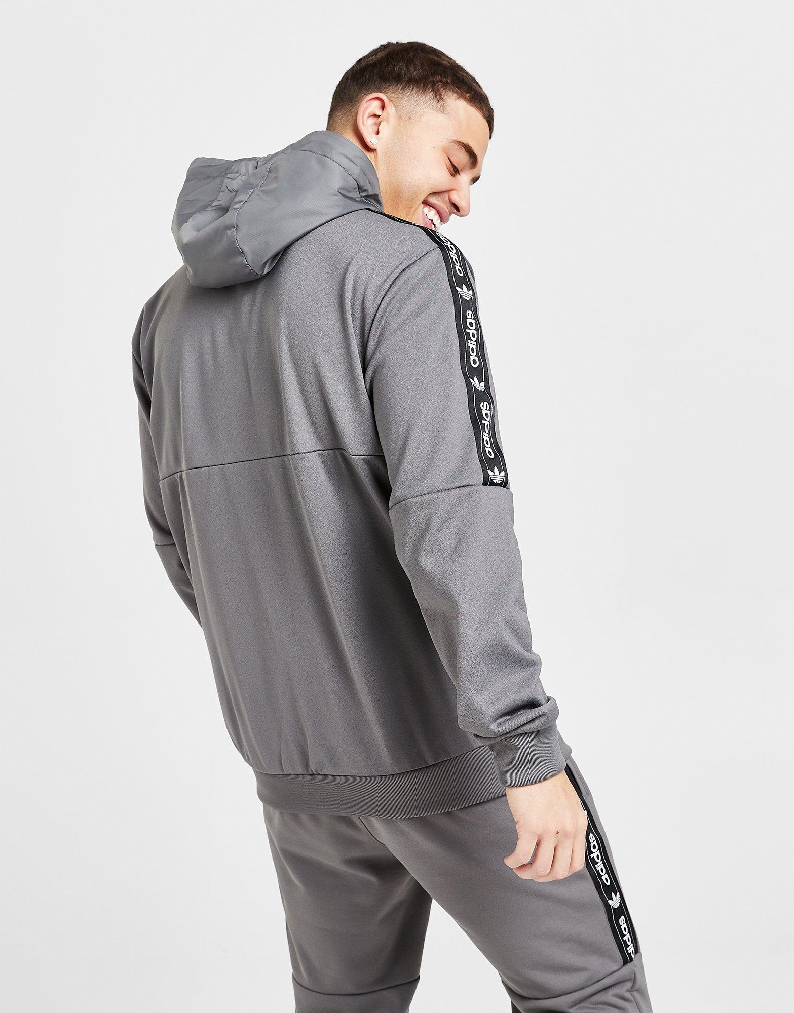 Bluză pentru bărbați ADIDAS BLUZĂ EDGE FZ GREY 4 SWEATSHIRT HY1000 Gri
