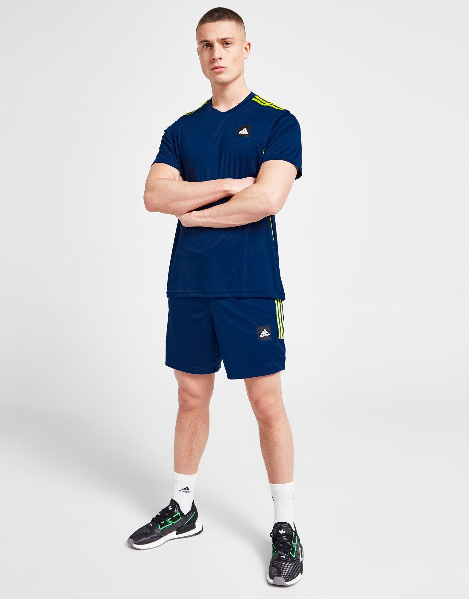 Мъжка тениска ADIDAS ТЕНИСКА MATCH TEE MYS BLU/VOLT TEE HY4356 Тъмносин