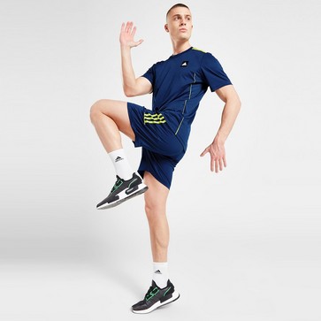 Férfi rövidnadrág ADIDAS RÖVIDNADRÁG MATCH SHT MYS BLU/VOLT SHORTS